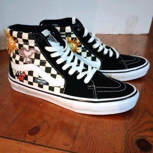 NWT Vans SK8 Hi Skateistan Checkerboard Classic Skate Shoes men's 8.5/women 10